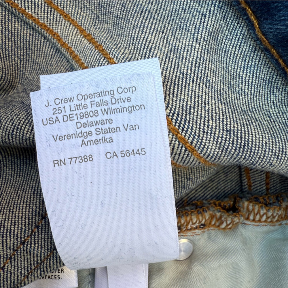J.Crew 9” High Rise Toothpick Skinny Jeans BA577 NWT Size 31 - Picture 11 of 16